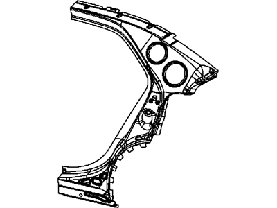Mopar 68127982AB Panel-Body Side Aperture Rear
