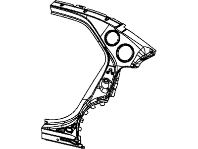 Mopar 68274334AF REINFMNT-Body Side Aperture Rear