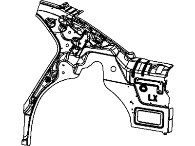 Mopar 68127978AB Panel-Body Side Aperture Inner