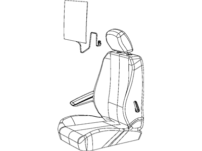 Mopar 1US33HL5AA Cover-Front Seat Back