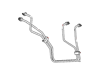 Mopar 52013176AH Tube Assembly-Brake Master Cylinder To Rw