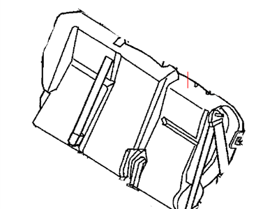 Mopar 1AB411DVAA Rear Seat Back Cover