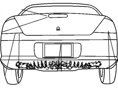 Mopar 5096131AA Bezel-License Plate