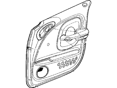 Mopar 1CP731KAAA Panel-Door Trim Front