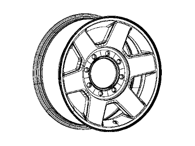 Mopar 1UD27AAAAA Wheel Rim Polished Scr