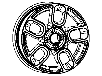 4726125AA Mopar Wheel-Aluminum Illustration 1 of 1