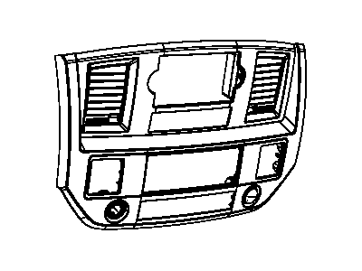 Mopar 5KS701DHAB Bezel-Instrument Panel