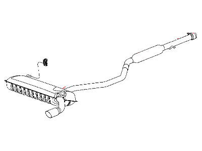 Mopar 68142887AA Exhaust Muffler And Resonator