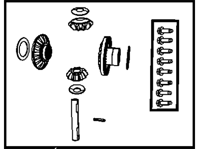 Mopar 68004075AA Gear Kit-Center Differential