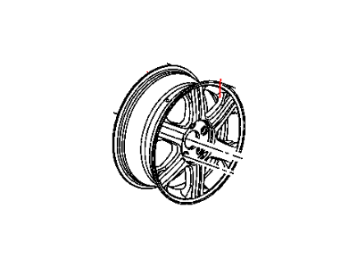 Mopar 4880229AA Aluminum Wheel