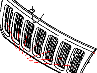 Mopar 5GL79YFFAA Grille-FASCIA