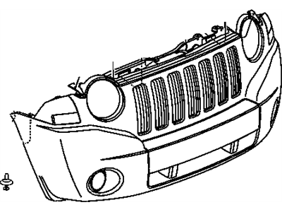 Mopar 5116333AA Panel-Upper FASCIA