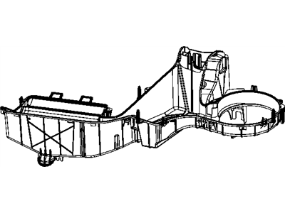 Mopar 68003992AA Housing-A/C And Heater Lower