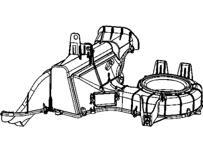 Mopar 68003991AA Housing-A/C And Heater Upper