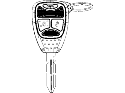 Mopar 68000603AB Key-Blank With Transmitter