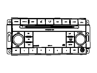 Mopar 5064941AC Radio-AM/FM/6 Dvd