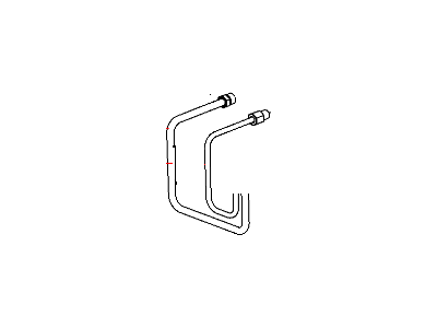 Mopar 52129150AE Tube Assembly-Master Cylinder To HCU