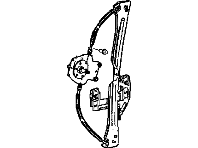 Mopar 5017810AC Window Regulator Motor Front Passenger Side