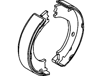 Mopar 5018550AA Parking Brake Shoe And Lining Kit