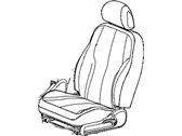 Mopar 1JM461KAAA COVER-FRONT SEAT BACK