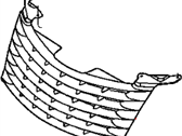 Chrysler PT Cruiser Grille - RH78DX8AE Radiator Grille