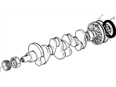 Jeep Cherokee Piston Ring Set - 4864046 Ring-Piston Pin