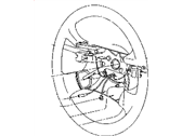 Chrysler Cirrus Steering Wheel - JF82SC8 Leather 4-Spoke