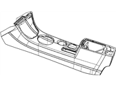 Chrysler Sebring Center Console Base - 1GM581D1AA Floor Console