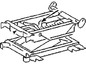 Mopar 5166120AA FRAME ST-FRONT SEAT CUSHION