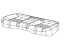 Mopar 6XM80JRRAA Cover-Rear Seat Cushion