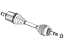 Mopar 68472845AA FRT Lt-Axle Half
