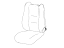 Mopar 6VK22JRRAA Front Seat Cushion Cover
