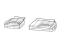 Mopar 7BD96LA3AA Rear Seat Cushion Cover
