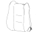 Mopar 6QK24YSAAA Front Seat Back Cover Left