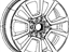 Mopar 1JX81CDMAC Aluminum Wheel