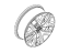 Mopar 6VP81LAUAA Wheel-Aluminum