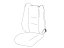 Mopar 6VF03HL1AB Front Seat Back Cover