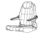 Mopar 5SU11BD1AA Cover-Seat Back