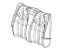 Mopar 6QH97LV5AA Rear Seat Back Cover