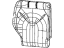 Mopar 6ED07LA3AA Rear Seat Back Cover