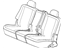 Mopar 5JF151D5AB Rear Inner Left Side Seat Belt