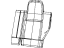 Mopar 6FG73HL1AA Rear Seat Back Cover Left