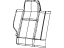 Mopar 6FG72HL1AA Rear Seat Back Cover Right