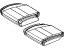 Mopar 6NU04DX9AA Rear Seat Cushion Cover