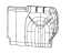 Mopar 7BC80LA3AA Rear Seat Back Cover