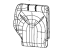 Mopar 6ED13LA3AB Rear Seat Back Cover