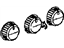 Mopar 5139834AA Knob-A/C And Heater Control - Ro