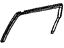 Mopar 4724778AB WEATHERSTRIP-Rear Door Glass Run