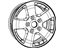 Mopar 1DZ10CDMAC Aluminum Wheel