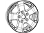 Mopar 1DZ10PAKAC Aluminum Wheel